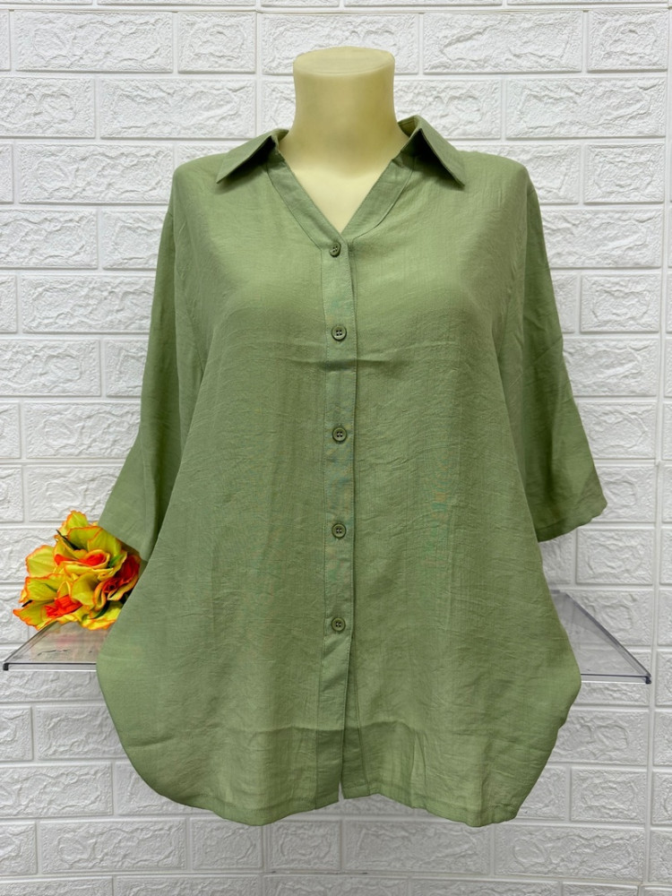 Женская рубашка зеленая купить в Интернет-магазине Садовод База - цена 800 руб Садовод интернет-каталог
