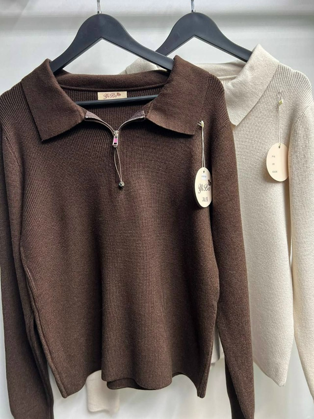 Свитер женский коричневый купить в Интернет-магазине Садовод База - цена 1100 руб Садовод интернет-каталог