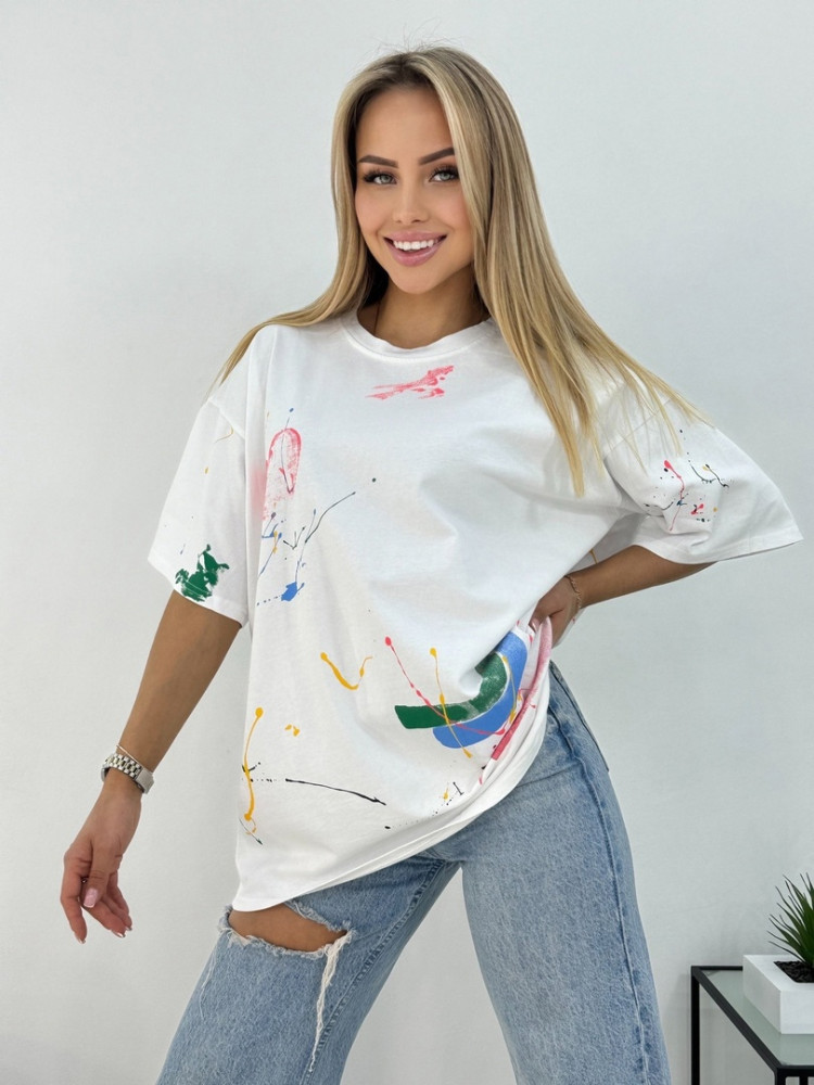 Женская футболка белая купить в Интернет-магазине Садовод База - цена 1300 руб Садовод интернет-каталог