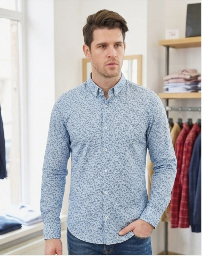 Мужская рубашка голубая купить в Интернет-магазине Садовод База - цена 550 руб Садовод интернет-каталог