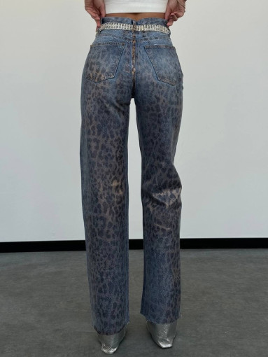 👌Невероятно крутые джинсы  с напылением лео🥰💫Идеальная посадка. Плотная джинса😍 🤩 САДОВОД официальный интернет-каталог