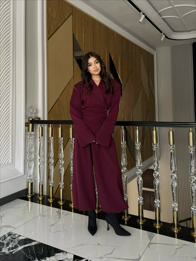 Женский костюм бордовый купить в Интернет-магазине Садовод База - цена 2800 руб Садовод интернет-каталог