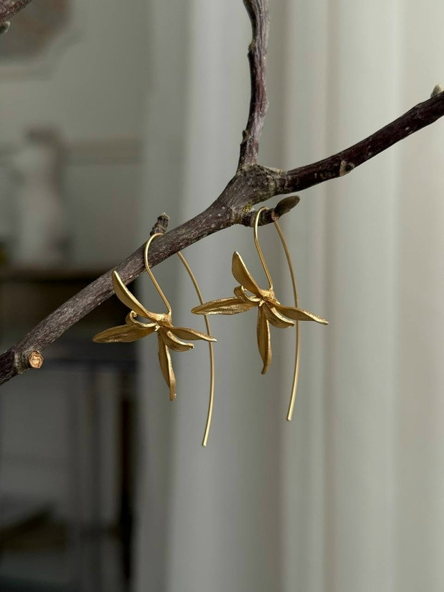 🤍 Серьги «Лилия» купить в Интернет-магазине Садовод База - цена 200 руб Садовод интернет-каталог