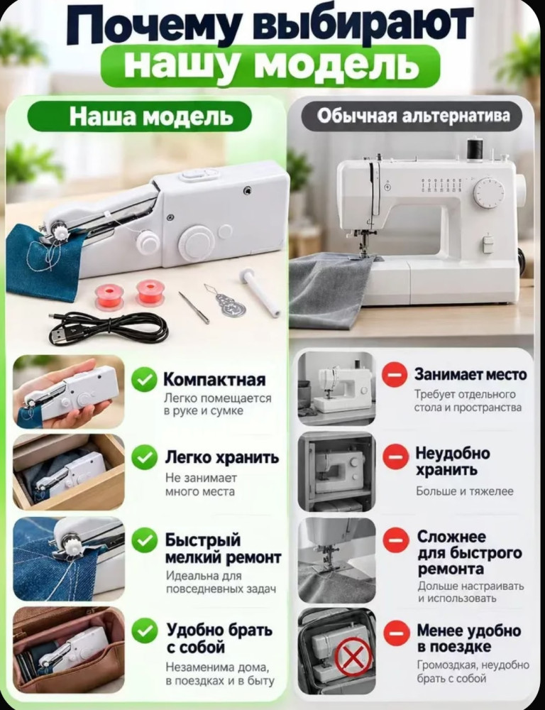 Портативная ручная швейная машина купить в Интернет-магазине Садовод База - цена 250 руб Садовод интернет-каталог