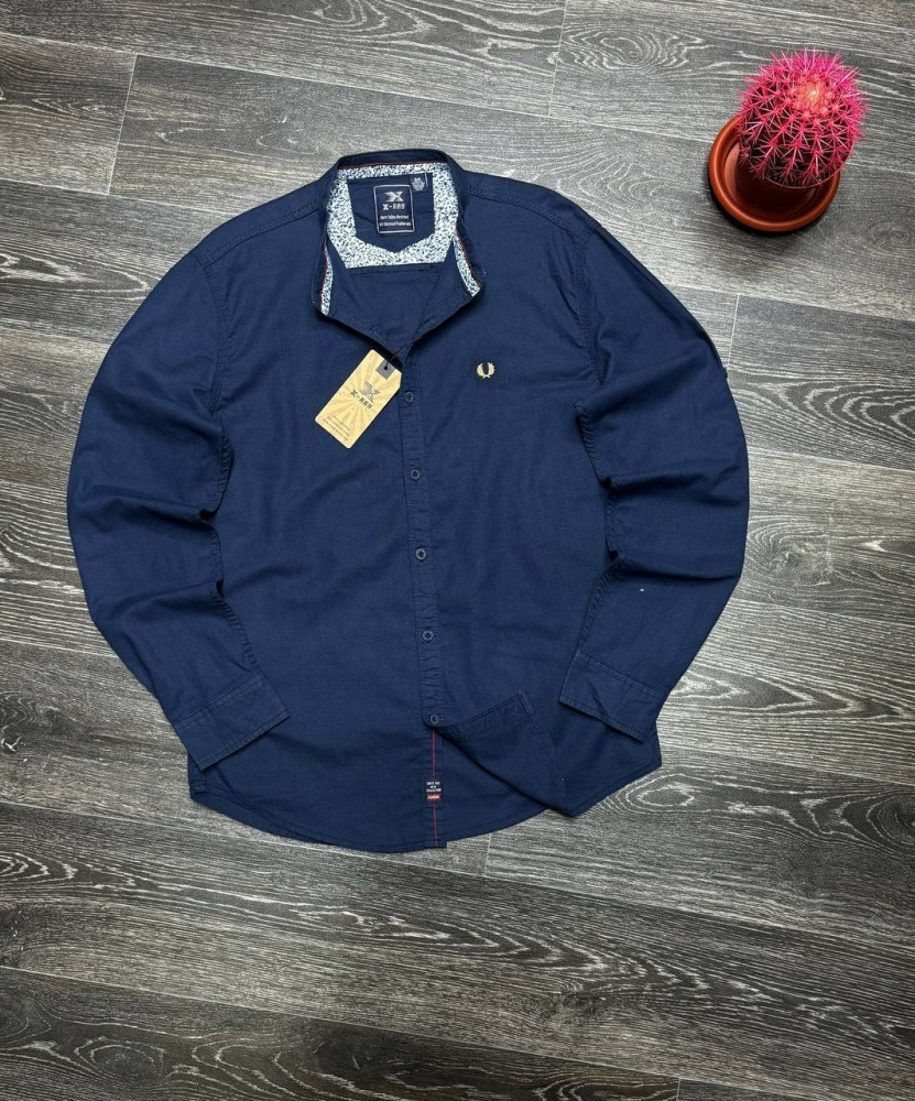 Мужская рубашка синяя купить в Интернет-магазине Садовод База - цена 999 руб Садовод интернет-каталог