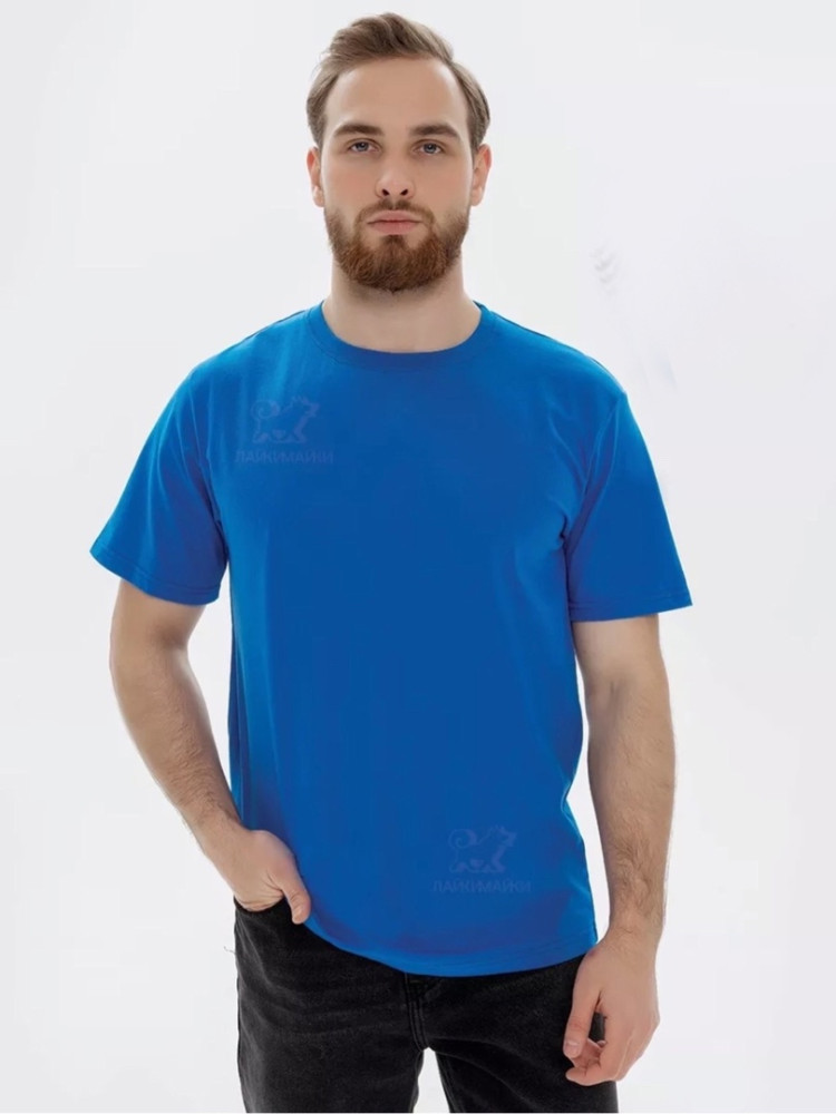 Мужская футболка синяя купить в Интернет-магазине Садовод База - цена 150 руб Садовод интернет-каталог