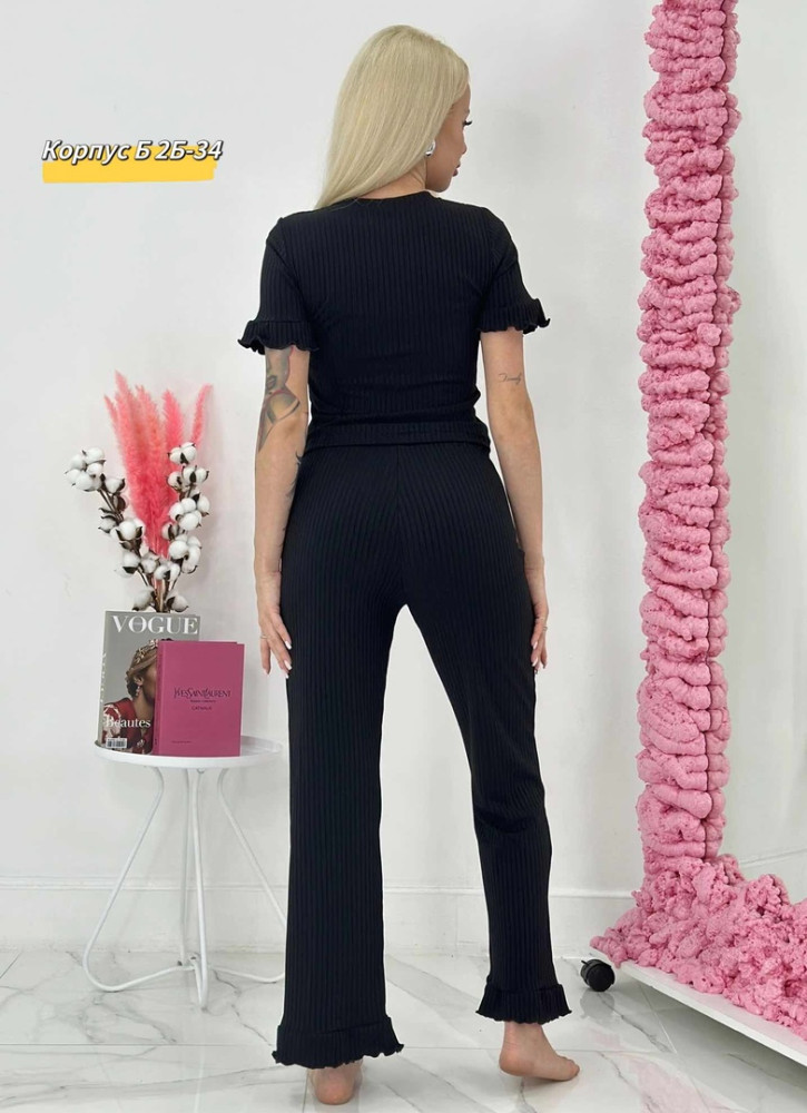 Пижама черная купить в Интернет-магазине Садовод База - цена 800 руб Садовод интернет-каталог