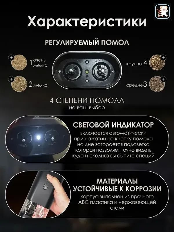 Электрическая мельница купить в Интернет-магазине Садовод База - цена 499 руб Садовод интернет-каталог