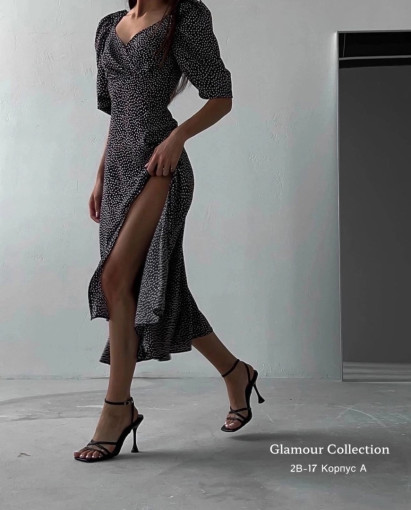 роскошные платья в горошек , с вырезом ноги САДОВОД официальный интернет-каталог