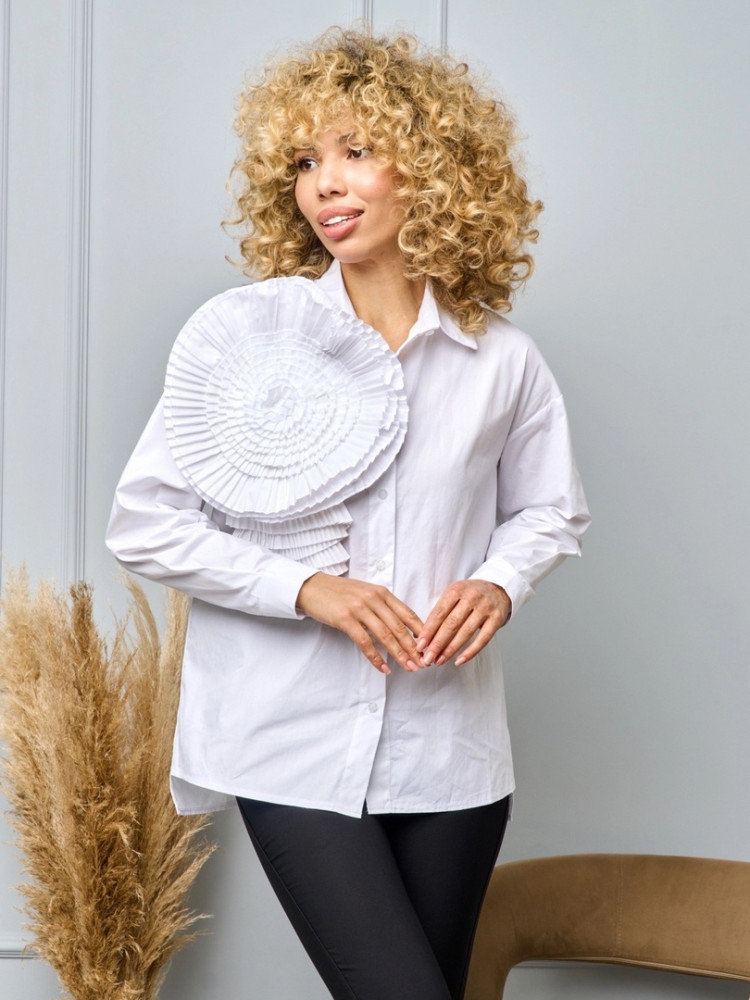 Женская рубашка белая купить в Интернет-магазине Садовод База - цена 1350 руб Садовод интернет-каталог