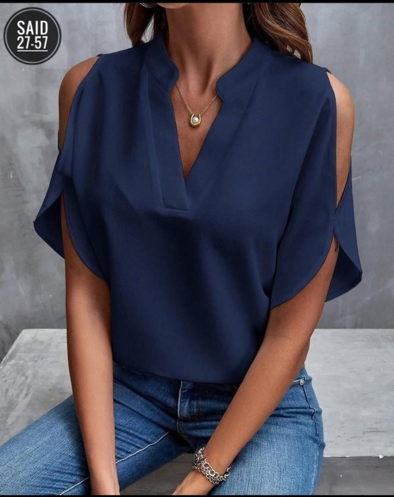 Блузка темно-синяя купить в Интернет-магазине Садовод База - цена 600 руб Садовод интернет-каталог