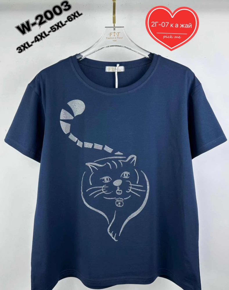 Женская футболка синяя купить в Интернет-магазине Садовод База - цена 999 руб Садовод интернет-каталог