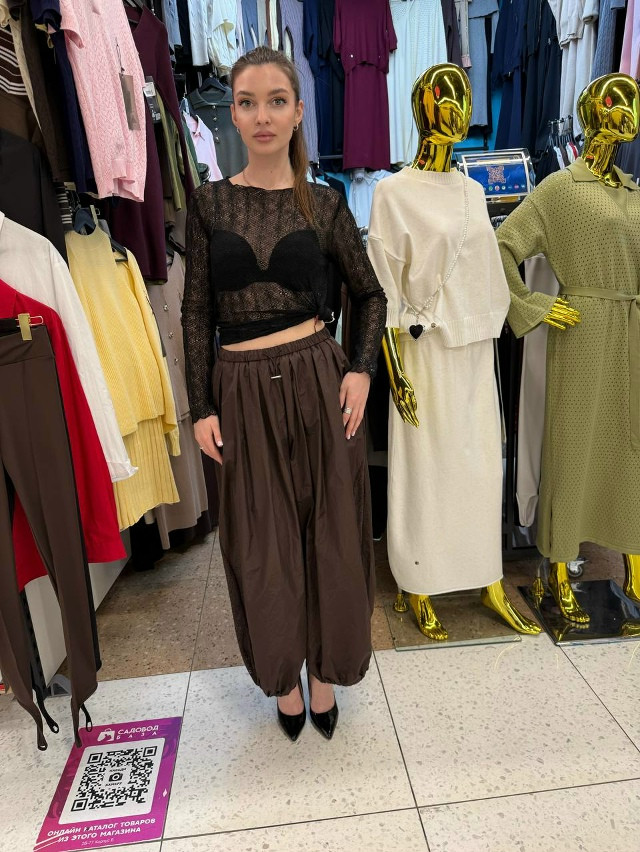 Женские брюки коричневые купить в Интернет-магазине Садовод База - цена 1600 руб Садовод интернет-каталог