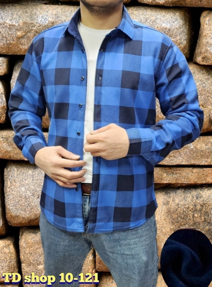 Мужская рубашка синяя купить в Интернет-магазине Садовод База - цена 950 руб Садовод интернет-каталог