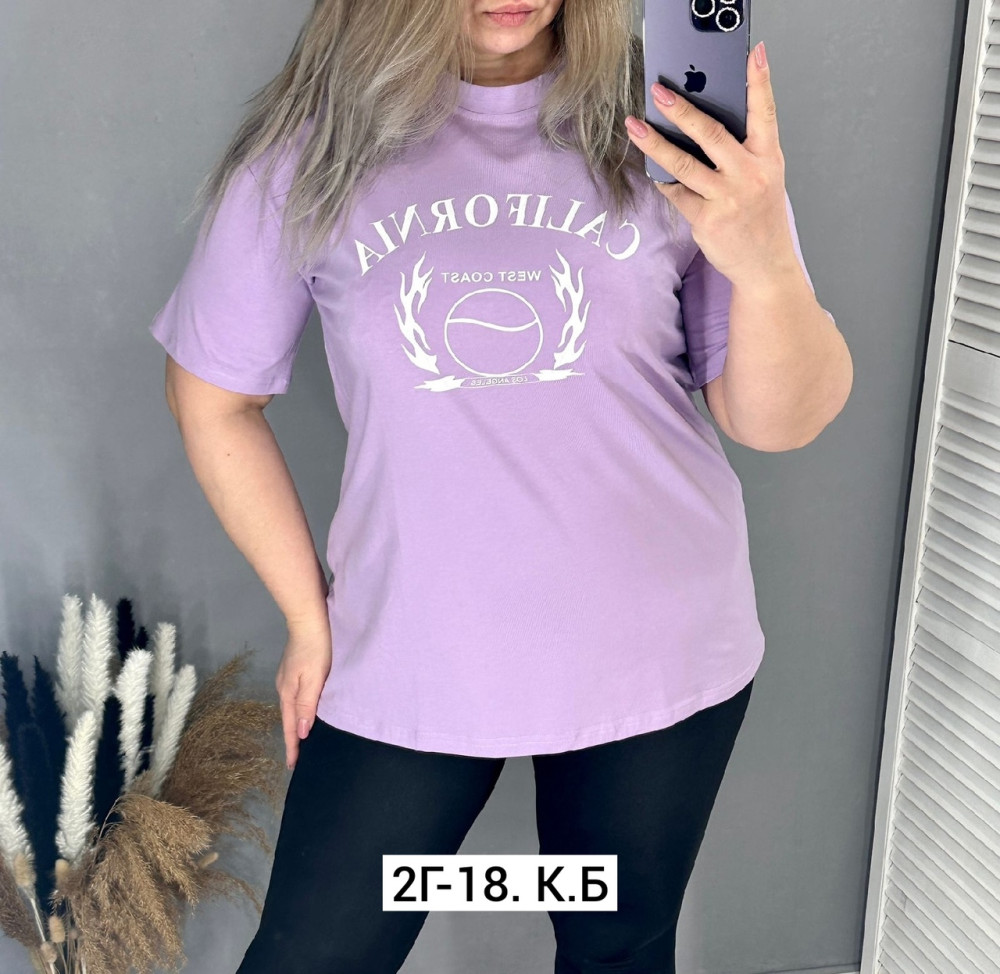 Женская футболка фиолетовая купить в Интернет-магазине Садовод База - цена 400 руб Садовод интернет-каталог