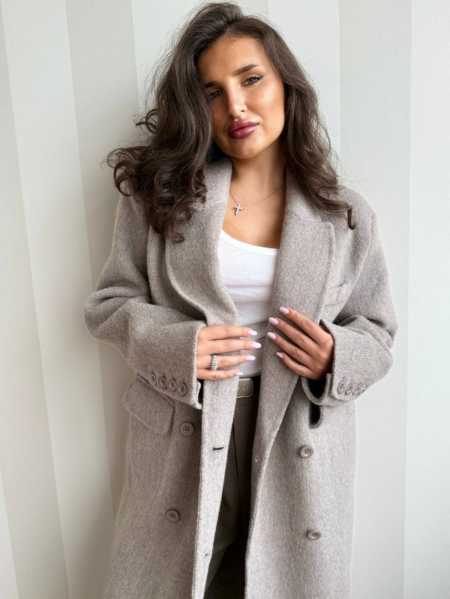 Женское пальто серое купить в Интернет-магазине Садовод База - цена 5500 руб Садовод интернет-каталог