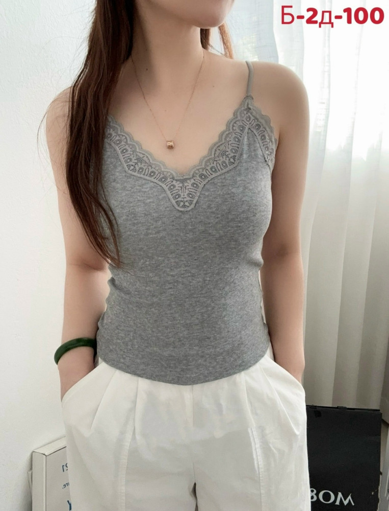 Женская майка серая
