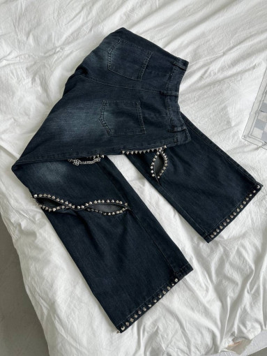 ⚜️ Эффектные декорированные  джинсы Balenciaga САДОВОД официальный интернет-каталог
