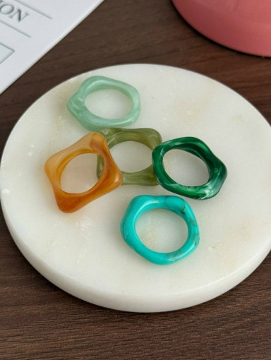 ⚜️Сет колец из акрила 5шт САДОВОД официальный интернет-каталог