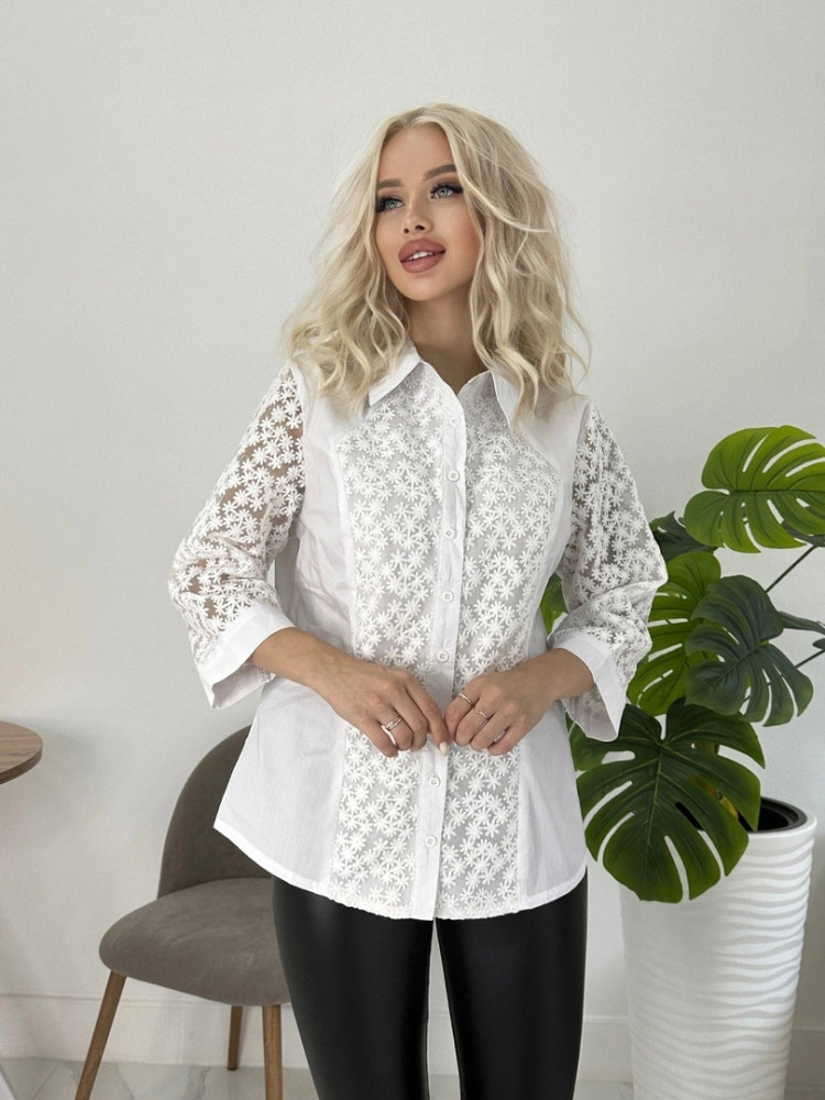 Женская рубашка белая купить в Интернет-магазине Садовод База - цена 400 руб Садовод интернет-каталог