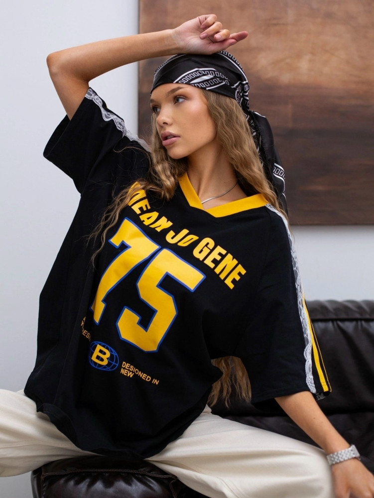 💕Футболка с кружевом