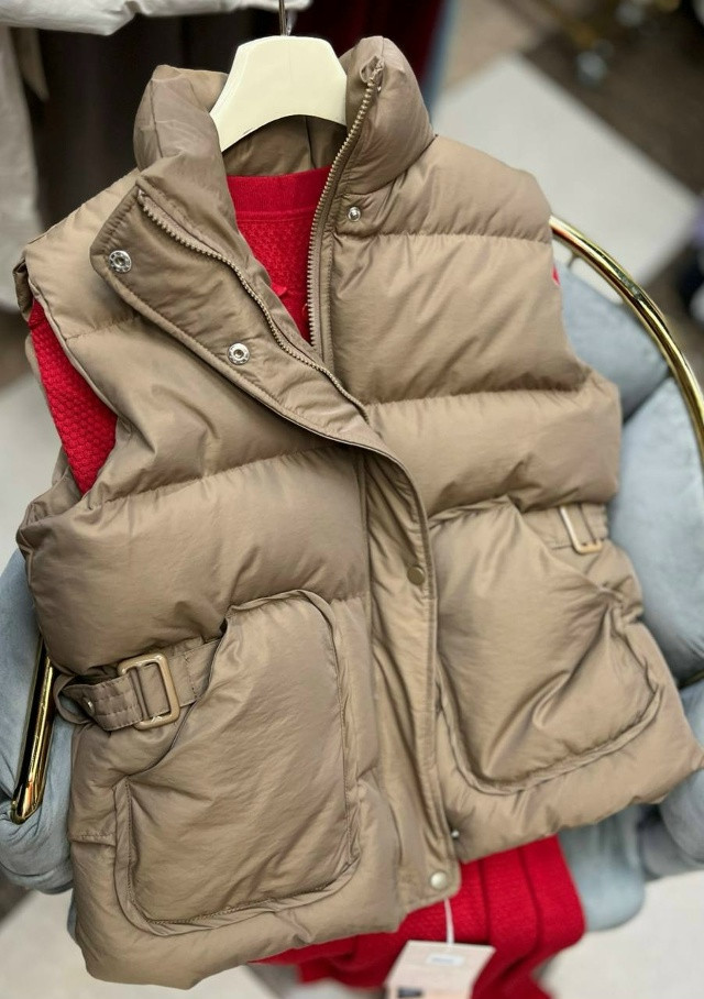 Жилетка женская бежевая купить в Интернет-магазине Садовод База - цена 2100 руб Садовод интернет-каталог