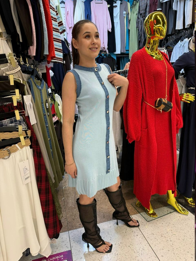 Платье голубое купить в Интернет-магазине Садовод База - цена 1600 руб Садовод интернет-каталог