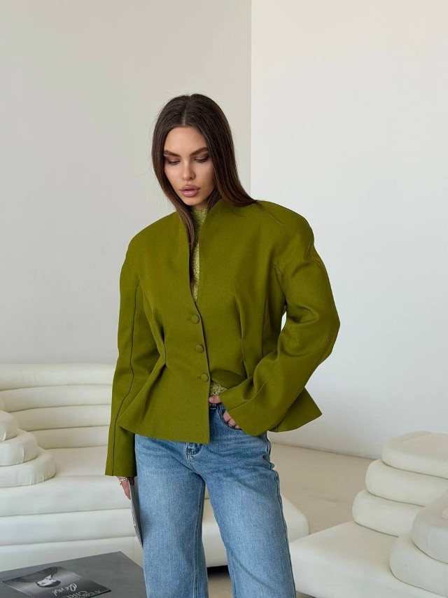 Женский пиджак зеленый купить в Интернет-магазине Садовод База - цена 2400 руб Садовод интернет-каталог