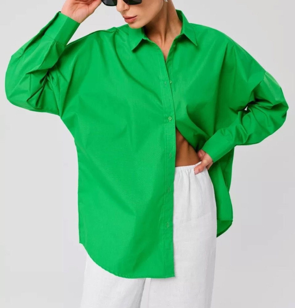 Женская рубашка зеленая купить в Интернет-магазине Садовод База - цена 1200 руб Садовод интернет-каталог