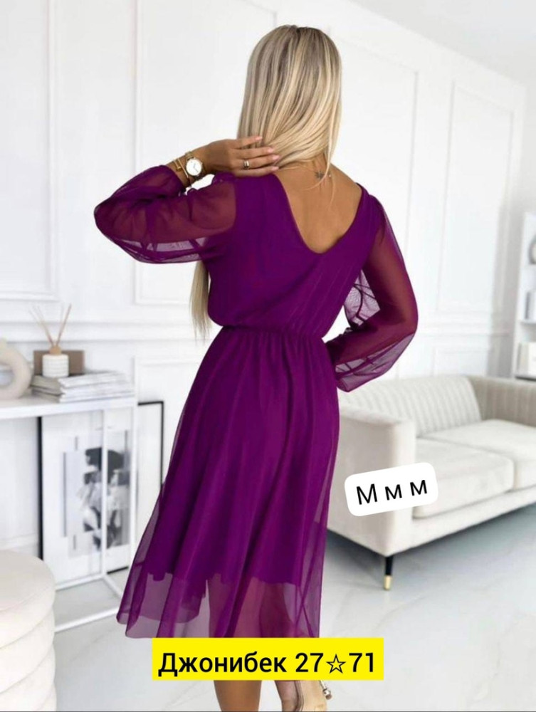 Платье фиолетовое купить в Интернет-магазине Садовод База - цена 900 руб Садовод интернет-каталог