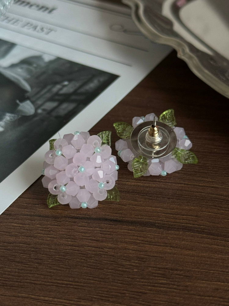 🌺 Серьги « Гортензия» купить в Интернет-магазине Садовод База - цена 300 руб Садовод интернет-каталог