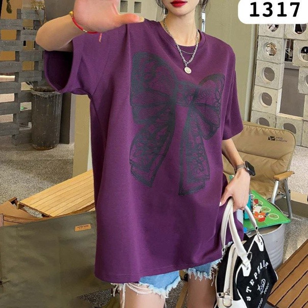 Женская футболка фиолетовая купить в Интернет-магазине Садовод База - цена 2000 руб Садовод интернет-каталог