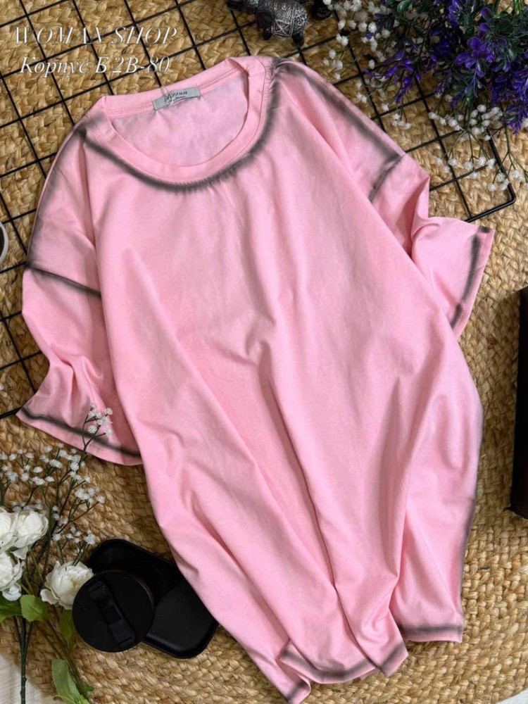 Женская футболка розовая купить в Интернет-магазине Садовод База - цена 1000 руб Садовод интернет-каталог