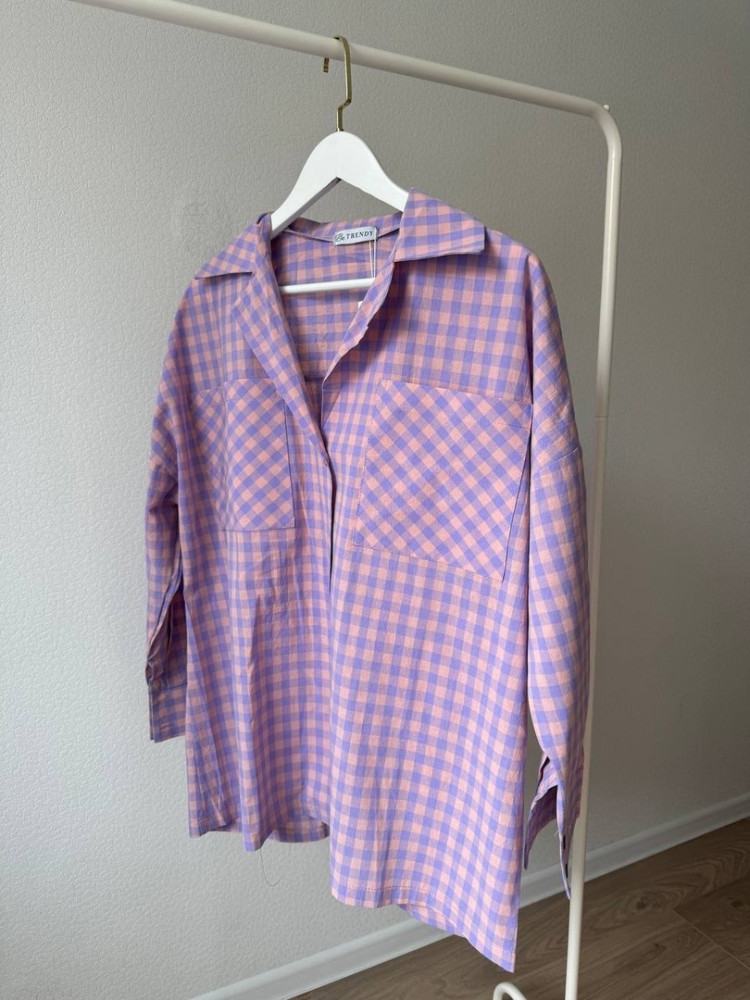 Женская рубашка фиолетовая купить в Интернет-магазине Садовод База - цена 1350 руб Садовод интернет-каталог