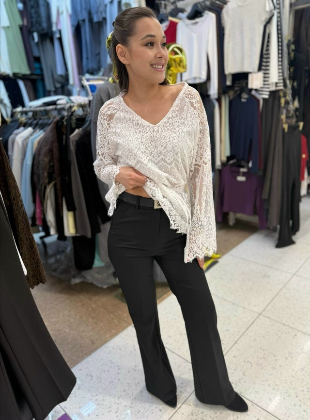 Женские брюки черные купить в Интернет-магазине Садовод База - цена 1400 руб Садовод интернет-каталог