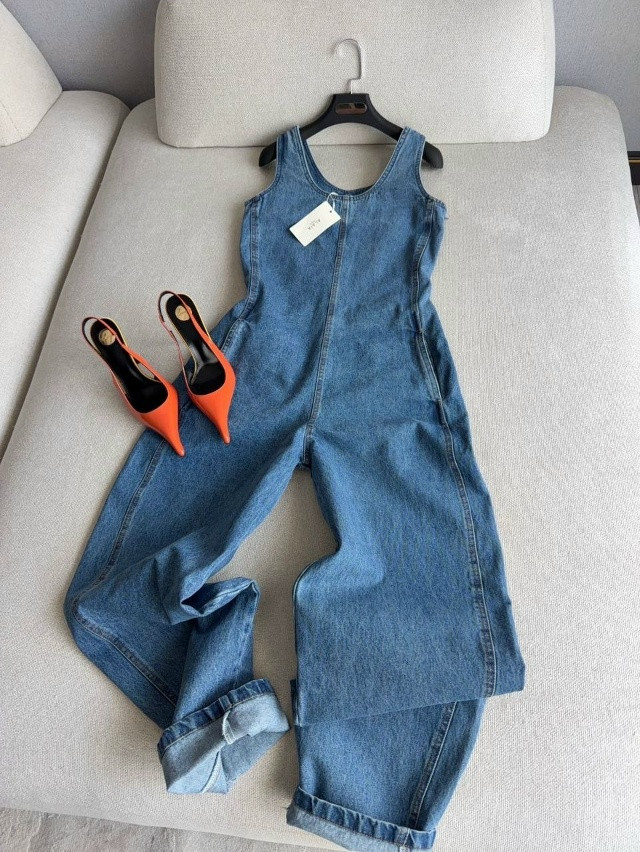 Женский комбинезон синий купить в Интернет-магазине Садовод База - цена 3600 руб Садовод интернет-каталог