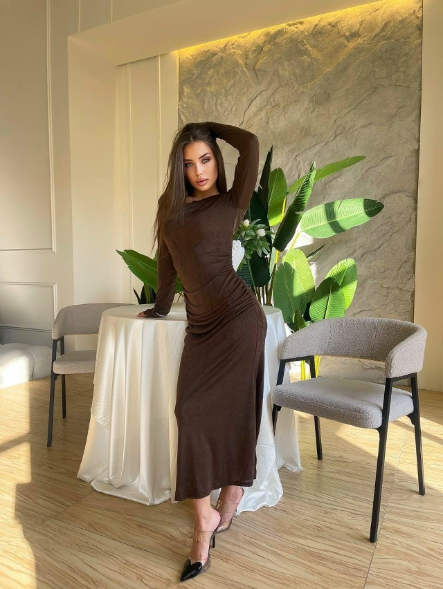 Платье коричневое купить в Интернет-магазине Садовод База - цена 500 руб Садовод интернет-каталог