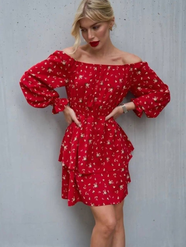 Платье красное купить в Интернет-магазине Садовод База - цена 699 руб Садовод интернет-каталог