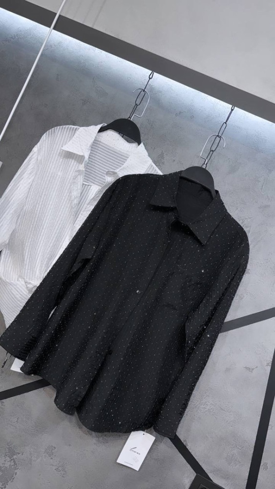 Женская рубашка черная купить в Интернет-магазине Садовод База - цена 1200 руб Садовод интернет-каталог