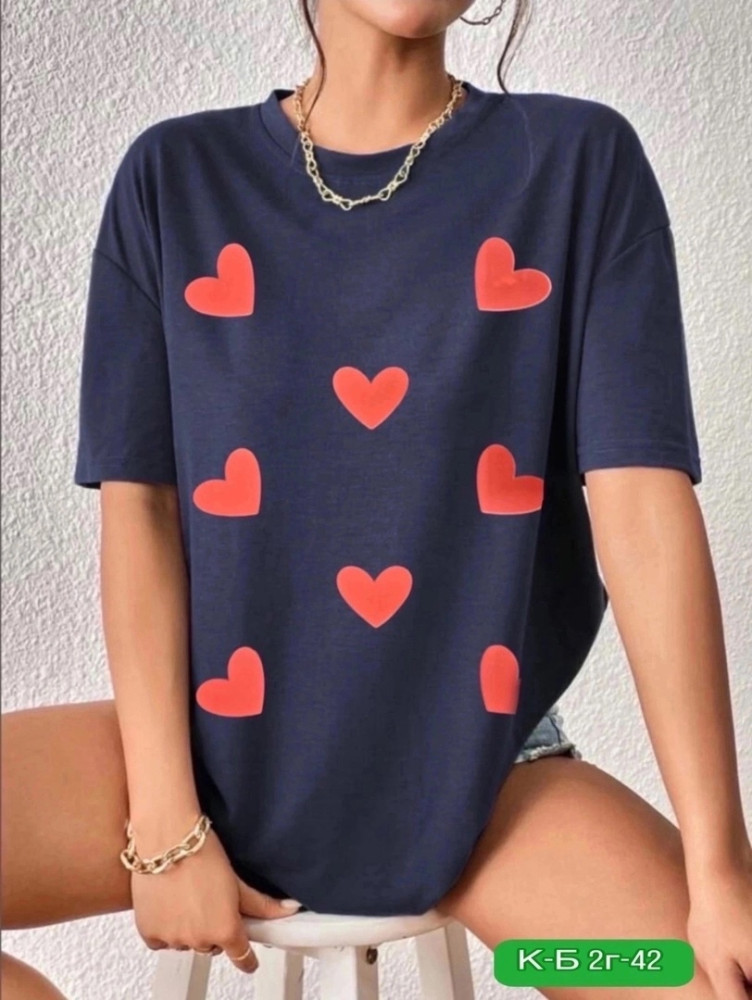 Женская футболка синяя купить в Интернет-магазине Садовод База - цена 400 руб Садовод интернет-каталог