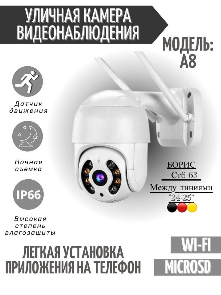 Уличная беспроводная wifi ip камера 1080p А 8 В купить в Интернет-магазине Садовод База - цена 1200 руб Садовод интернет-каталог