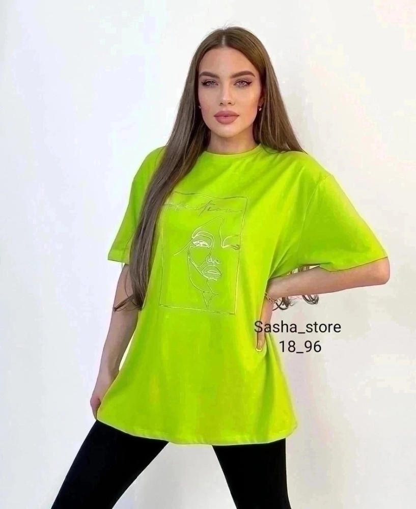 Женская футболка салатовая купить в Интернет-магазине Садовод База - цена 300 руб Садовод интернет-каталог