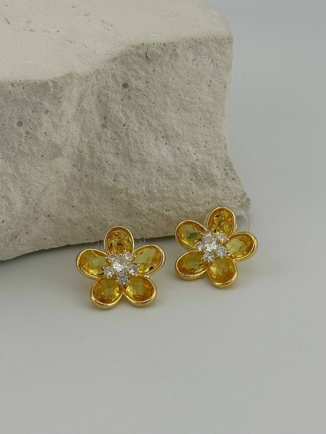 ✨ Серьги «Райский цветок» купить в Интернет-магазине Садовод База - цена 600 руб Садовод интернет-каталог