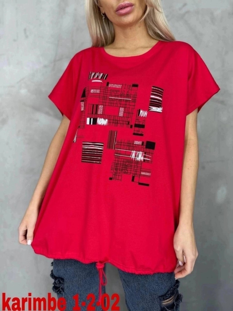 Женская футболка красная купить в Интернет-магазине Садовод База - цена 450 руб Садовод интернет-каталог