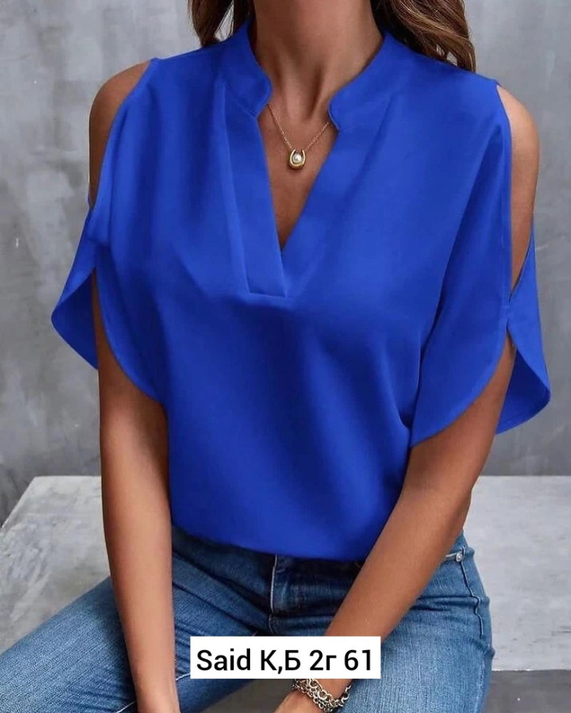 Блузка синяя купить в Интернет-магазине Садовод База - цена 550 руб Садовод интернет-каталог
