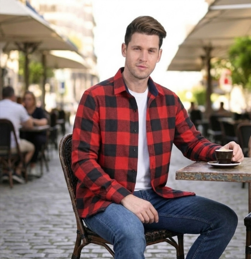 Мужская рубашка красная купить в Интернет-магазине Садовод База - цена 600 руб Садовод интернет-каталог