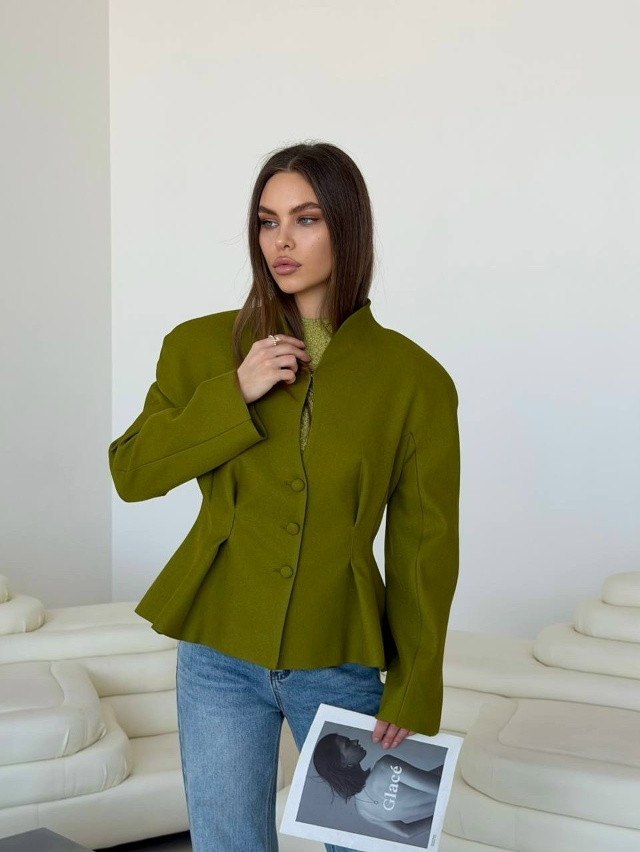 Женский пиджак зеленый купить в Интернет-магазине Садовод База - цена 2400 руб Садовод интернет-каталог