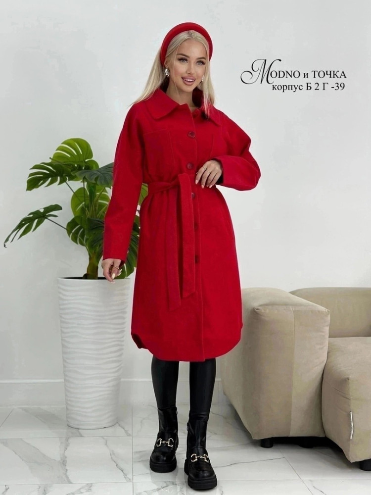 Женское пальто красное купить в Интернет-магазине Садовод База - цена 1200 руб Садовод интернет-каталог