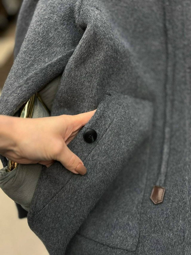 Женское пальто серое купить в Интернет-магазине Садовод База - цена 6800 руб Садовод интернет-каталог