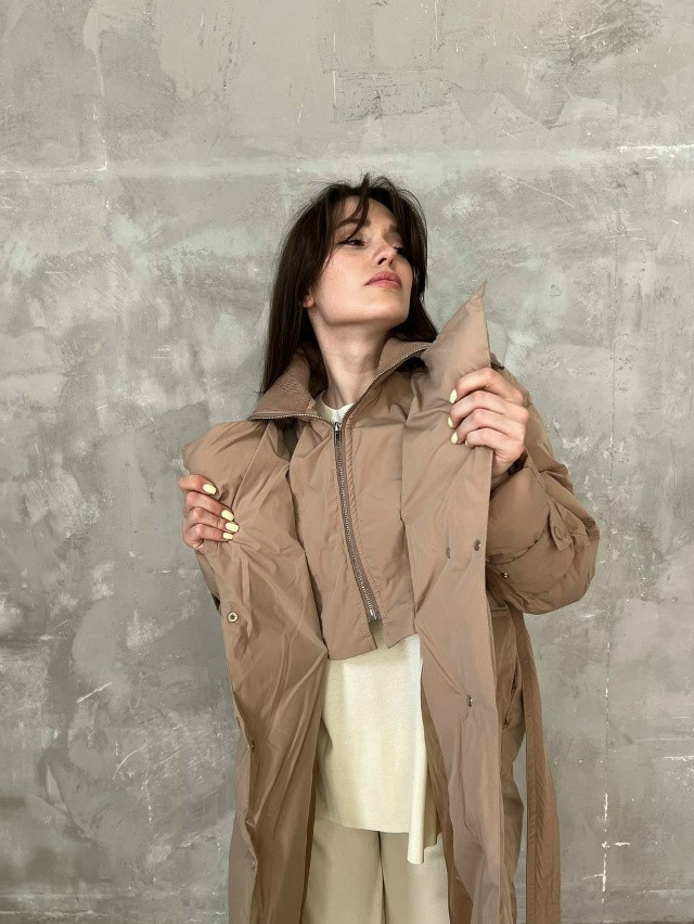 Куртка женская бежевая купить в Интернет-магазине Садовод База - цена 4100 руб Садовод интернет-каталог